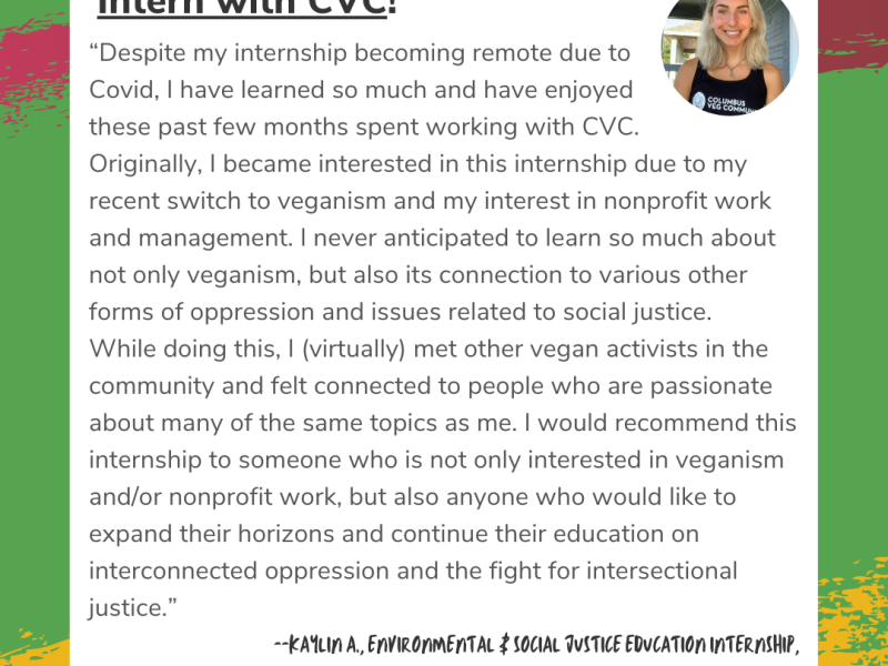 Intern with CVC! – Kaylin